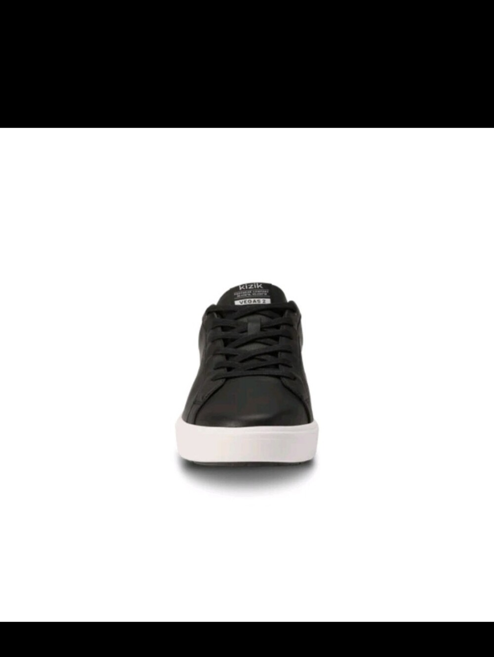 Kizik Men's Vegas 2 – Hands-Free Leather Sneakers - Black White